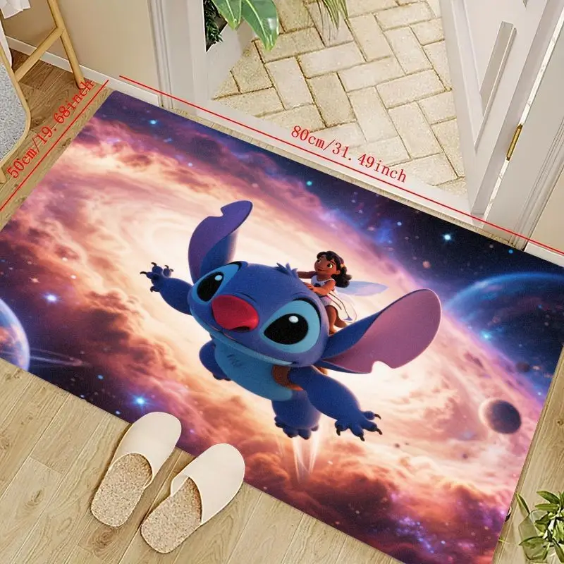 1 шт. Коврик Disney Lilo & Stitch Flying Adventure, 50x80 см (19,68x31,49 дюйма), коврик с персонажем мультфильма Galaxy, мягкий нескользящий Wa
1 шт. Коврик Disney Lilo & Stitch Flying Adventure, 50x80 см (19,68x31,49 дюйма), коврик с персонажем мультфильма Galaxy, мягкий нескользящий Wa