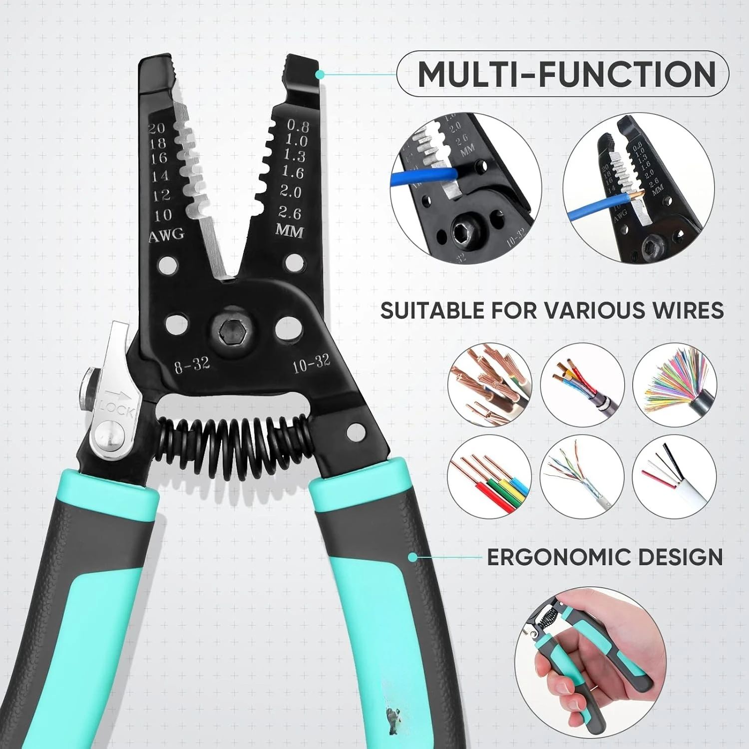 Инструмент для обжима термоусадочных разъемов Щипцы для проводов с храповым механизмом - Клещи для обжима - Щипцы для термоклеевых клемм с храповым механизмом - Новая популярность
Инструмент для обжима термоусадочных разъемов Щипцы для проводов с храповым механизмом - Клещи для обжима - Щипцы для термоклеевых клемм с храповым механизмом - Новая популярность