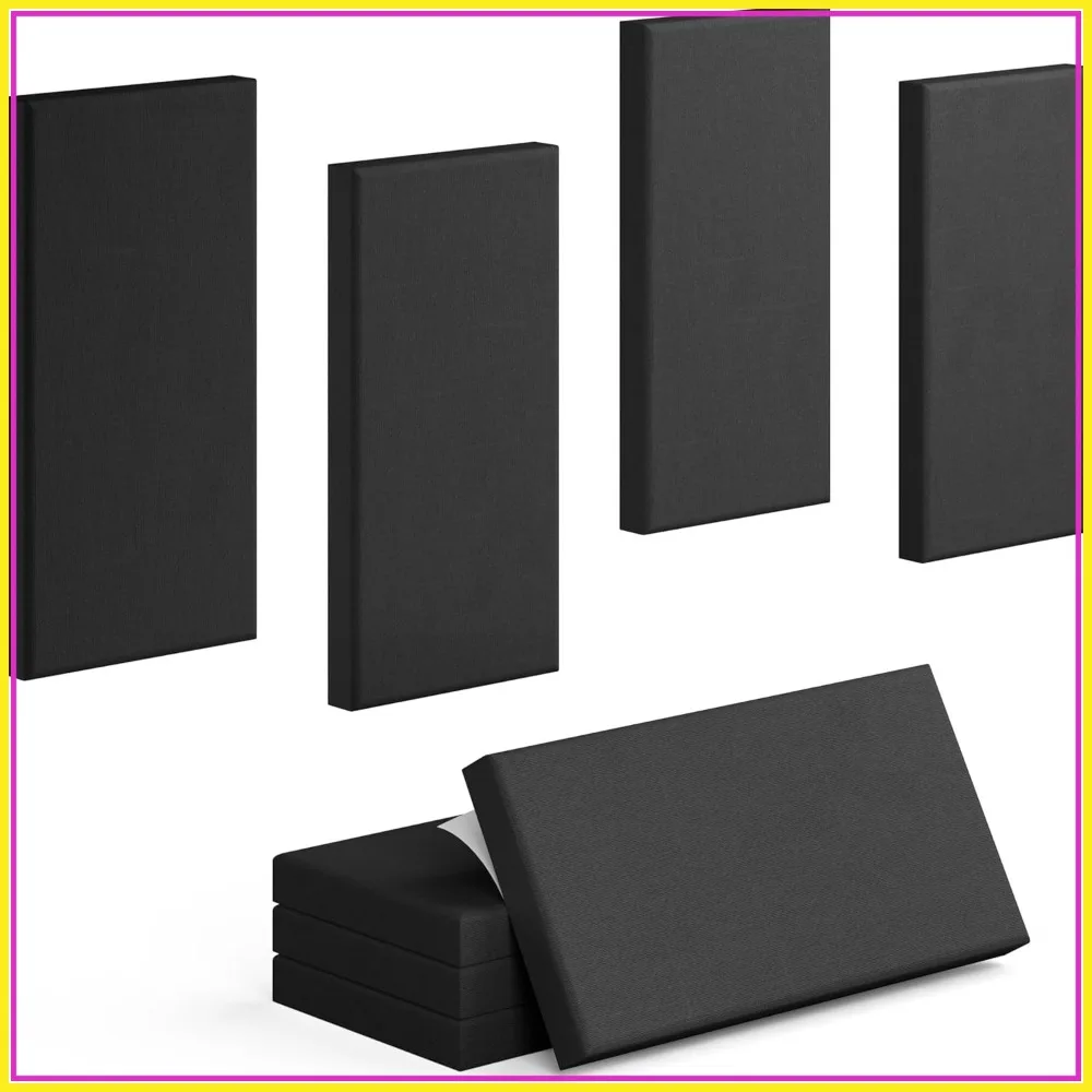4 Pack Self-Adhesive Acoustic Panels 24x12x2 Inches, High-Density Soundproofing for Studio & Theater
4 Pack Self-Adhesive Acoustic Panels 24x12x2 Inches, High-Density Soundproofing for Studio & Theater