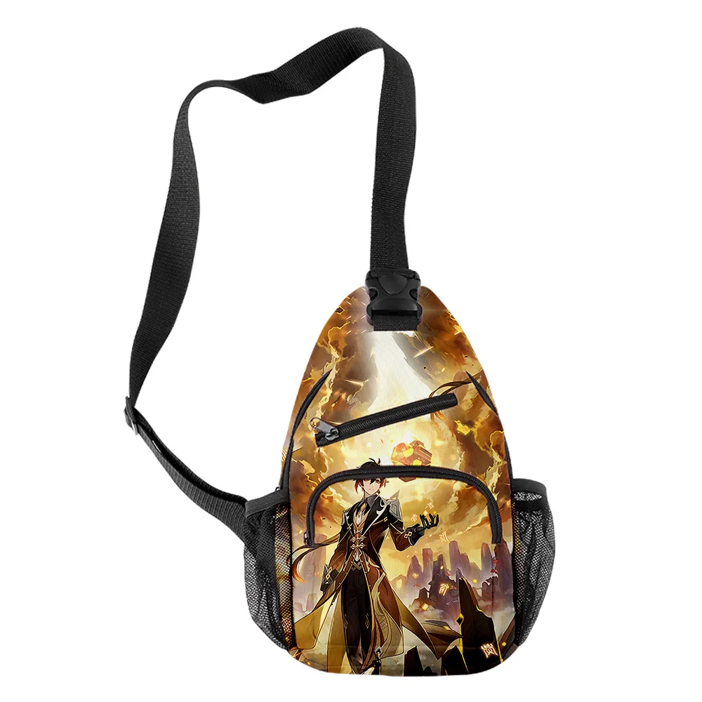 Hip Hop Cool Genshin Impact ZhongLi Crossbody Chest Bags Oxford Waterproof Boys/Girls Sports Travel Bags 3D Print Shoulder Bags
Hip Hop Cool Genshin Impact ZhongLi Crossbody Chest Bags Oxford Waterproof Boys/Girls Sports Travel Bags 3D Print Shoulder Bags