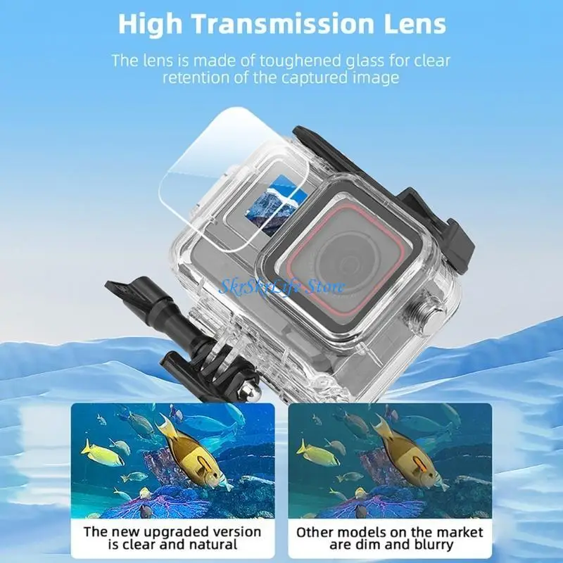 E65E 196ft Dive Case Waterproof Camera Housing for 360Ace Camera Waterproof Case for Outdoor Enthusiasts Water Adventure
E65E 196ft Dive Case Waterproof Camera Housing for 360Ace Camera Waterproof Case for Outdoor Enthusiasts Water Adventure