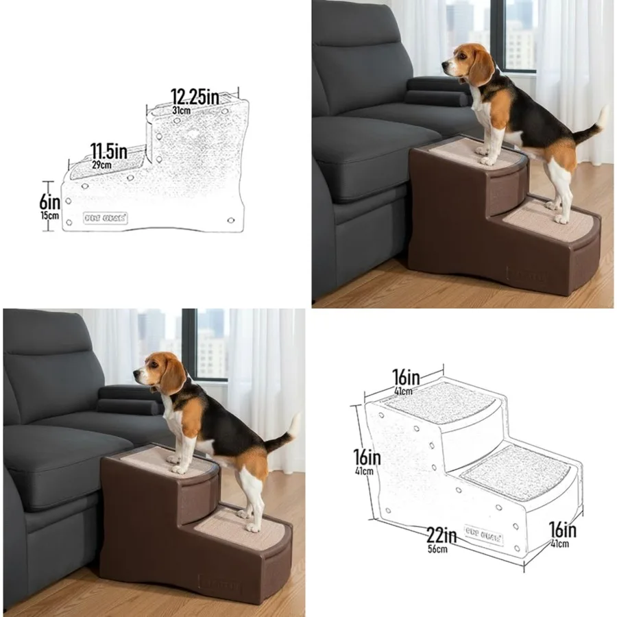 Easy Step II Pet Stairs, 2 Step for Cats/Dogs up to 150 Pounds, Portable, Removable Washable Carpet Tread, No Tools Required
Easy Step II Pet Stairs, 2 Step for Cats/Dogs up to 150 Pounds, Portable, Removable Washable Carpet Tread, No Tools Required