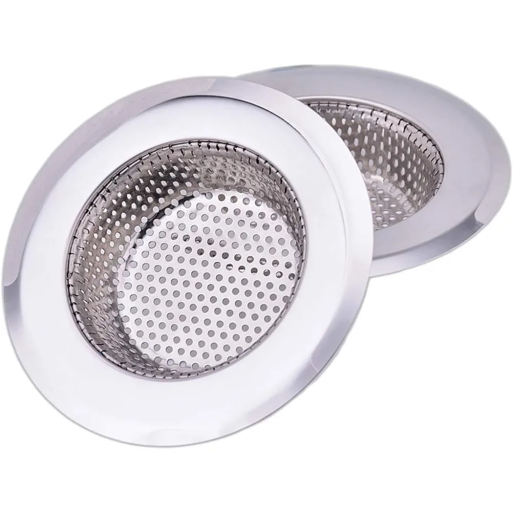 4.5 Inch Diameter Rim Heavy Duty Stainless Steel Kitchen Sink Basket Strainer, Large (Pack of 2)
4.5 Inch Diameter Rim Heavy Duty Stainless Steel Kitchen Sink Basket Strainer, Large (Pack of 2)