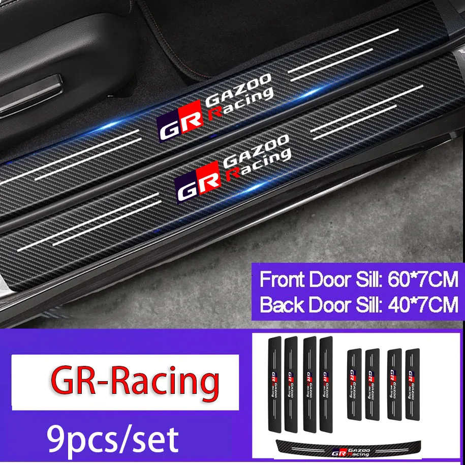 9pcs Car Door Sill Protector Stickers Rear Trunk Bumper Plate for Toyota GR Sport Racing Corolla Camry RAV4 Aqua Avensis Yaris
9pcs Car Door Sill Protector Stickers Rear Trunk Bumper Plate for Toyota GR Sport Racing Corolla Camry RAV4 Aqua Avensis Yaris