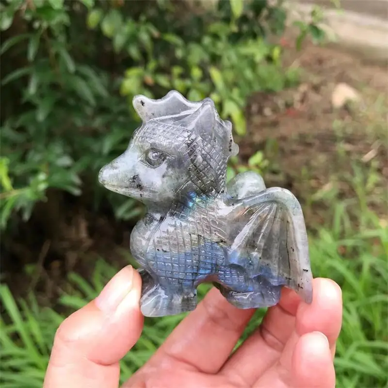 Natural Labradorite Crystal Handmade Carved Dragon Polished Animal Powerful Statue For Home Decoration Gift
Natural Labradorite Crystal Handmade Carved Dragon Polished Animal Powerful Statue For Home Decoration Gift