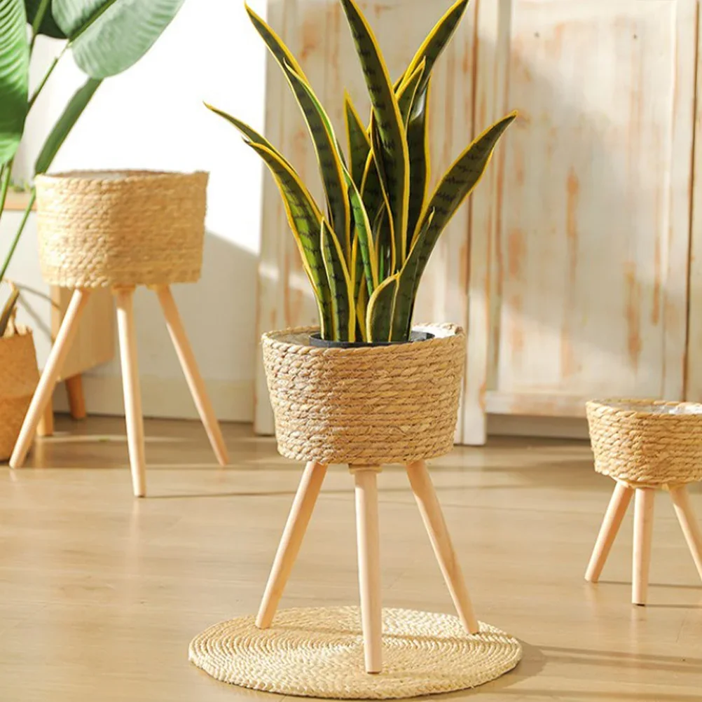 Woven Wood Plant Pot Stand Flowerpot Shelf Potted Plant Holder Planter Basket Wooden Container Garden Supplies Flower Pots
Woven Wood Plant Pot Stand Flowerpot Shelf Potted Plant Holder Planter Basket Wooden Container Garden Supplies Flower Pots