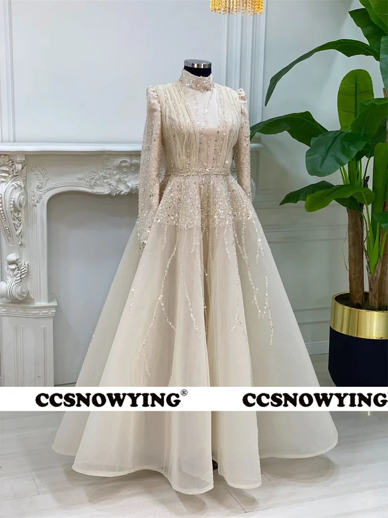 Organza Appliques Beaded Muslim Hijab Evening Dresses Arabic Dubai Long Sleeve Formal Party Gown A Line Moroccan Caftan
Organza Appliques Beaded Muslim Hijab Evening Dresses Arabic Dubai Long Sleeve Formal Party Gown A Line Moroccan Caftan