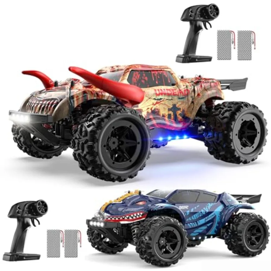 Fast RC Cars for Adults and Boys: 4WD Off-Road Remote Control Monster Truck, ABS Plastic Body, Black/Red, High-Speed Dual-Batte
Fast RC Cars for Adults and Boys: 4WD Off-Road Remote Control Monster Truck, ABS Plastic Body, Black/Red, High-Speed Dual-Batte