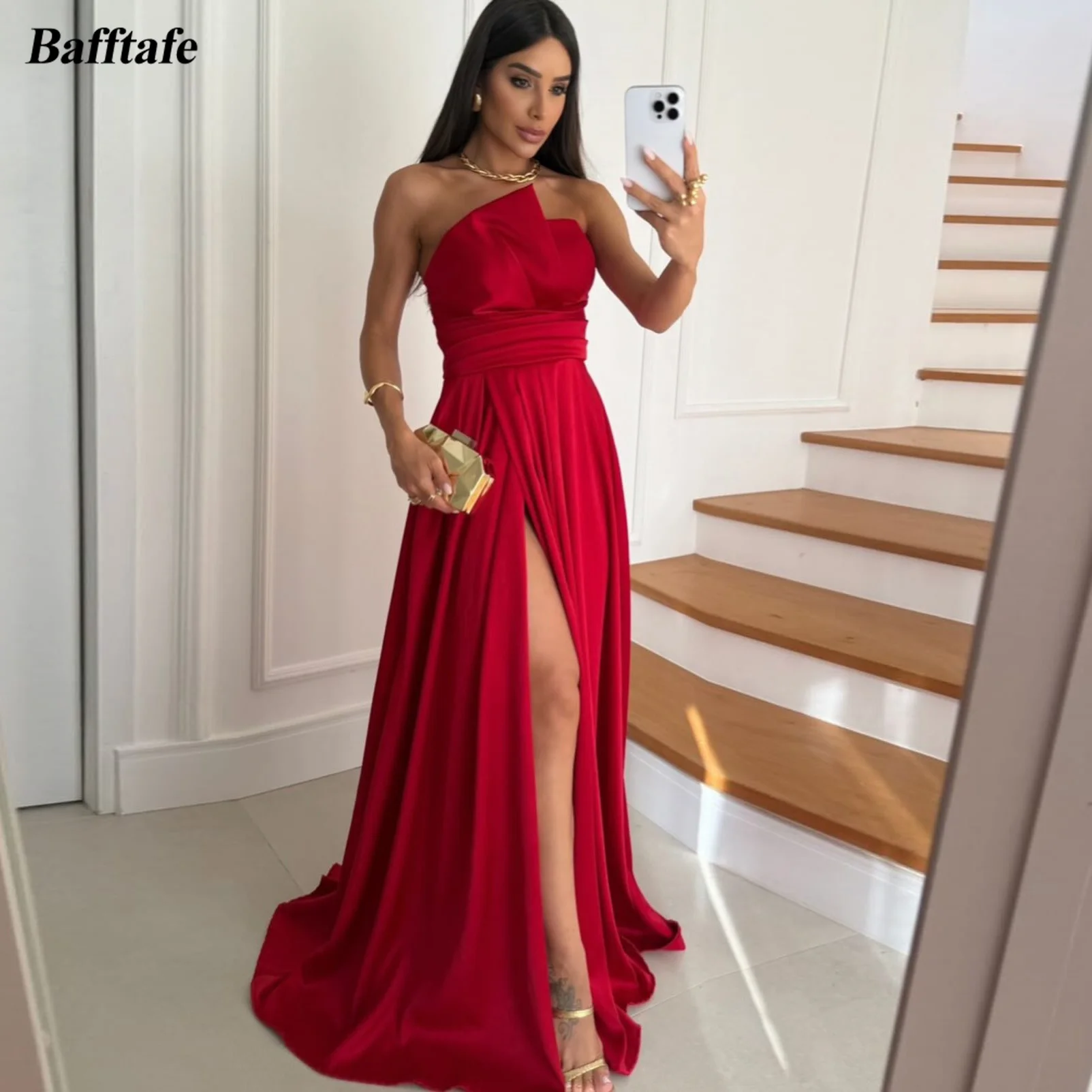 Bafftafe Simple Satin Long Prom Party Dresses Corset Back Slit Leg Customized Women Occasion Oufits Dress Formal Evening Dress
Bafftafe Simple Satin Long Prom Party Dresses Corset Back Slit Leg Customized Women Occasion Oufits Dress Formal Evening Dress