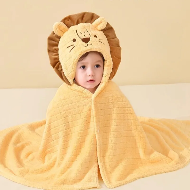 Soft Baby Bath Towel Unisex Cartoon Hooded Towel Kids Bathrobe Absorption Warm Shower Cloak Newborn Blanket
Soft Baby Bath Towel Unisex Cartoon Hooded Towel Kids Bathrobe Absorption Warm Shower Cloak Newborn Blanket