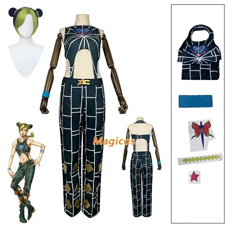 FC6Anime JoJo's Bizarre Adventure Stone Ocean Jolyne Cujoh Cosplay Costum Wig Grid Jumpsuits Uniform Man Woman Halloween Pa@FC8!
FC6Anime JoJo's Bizarre Adventure Stone Ocean Jolyne Cujoh Cosplay Costum Wig Grid Jumpsuits Uniform Man Woman Halloween Pa@FC8!