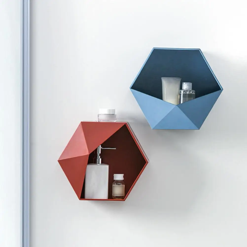 Wall Storage Box Hexagon Shelves for Office Nursery Modern Decor Rack Geometric Wall Mounted Organizer Plastic Thickened
Wall Storage Box Hexagon Shelves for Office Nursery Modern Decor Rack Geometric Wall Mounted Organizer Plastic Thickened