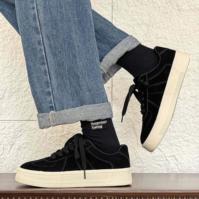 Классические кожаные лоферы на толстой подошве, мужские уличные удобные универсальные нескользящие повседневные модельные туфли с круглым носком, большие размеры
Классические кожаные лоферы на толстой подошве, мужские уличные удобные универсальные нескользящие повседневные модельные туфли с круглым носком, большие размеры