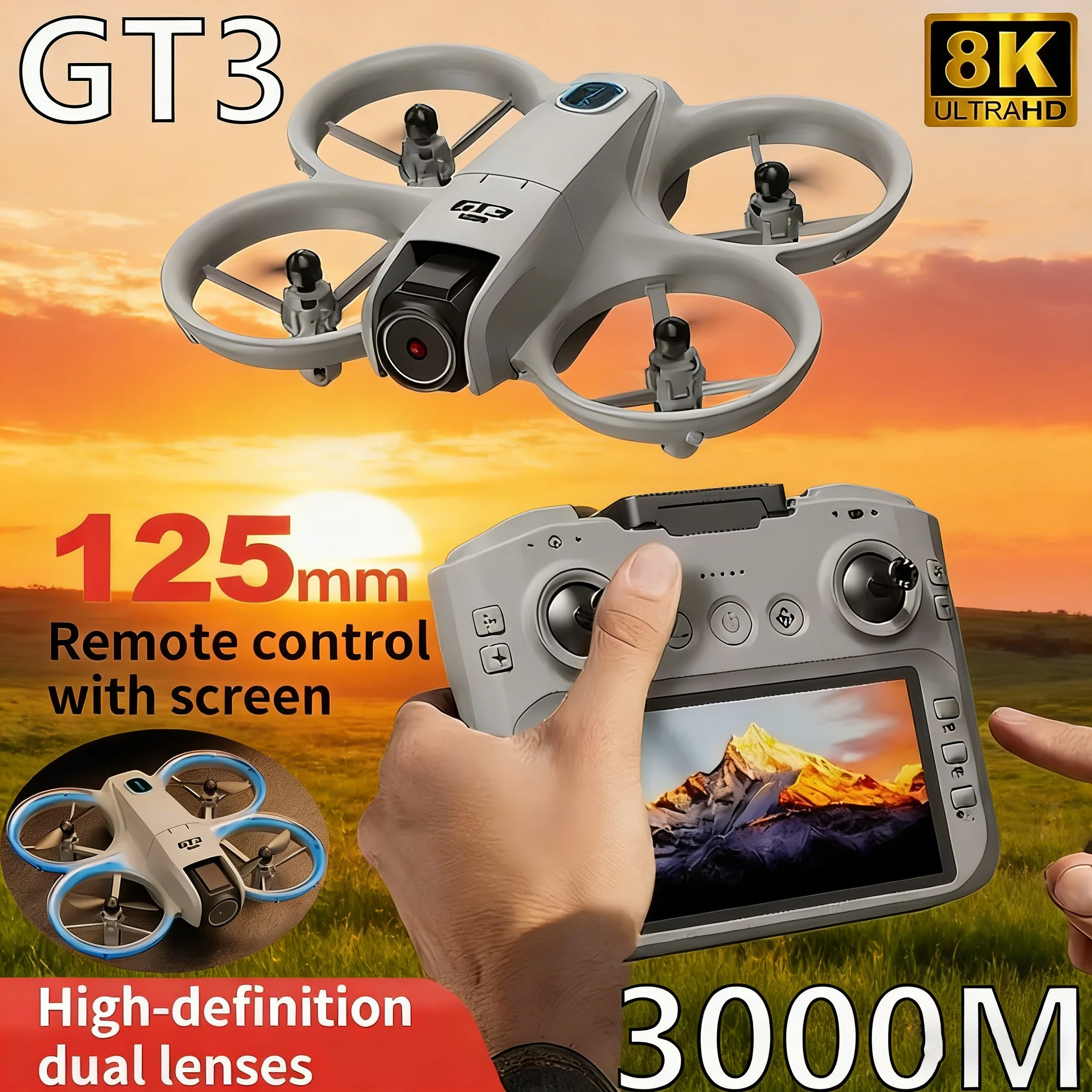 New Original GT3Max Drone 8K 5G GPS Professional HD Aerial Photography Remote Control Aircraft HD Dual Camera Quadcopter Toy UAV
New Original GT3Max Drone 8K 5G GPS Professional HD Aerial Photography Remote Control Aircraft HD Dual Camera Quadcopter Toy UAV