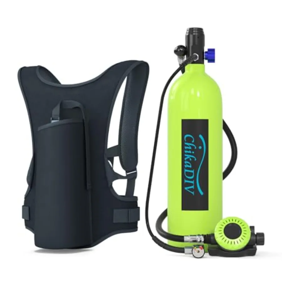Mini Scuba Tank 1.9L lung tank for underwater entertainment and emergency rescue, aluminum alloy, black, lightweight portable d
Mini Scuba Tank 1.9L lung tank for underwater entertainment and emergency rescue, aluminum alloy, black, lightweight portable d