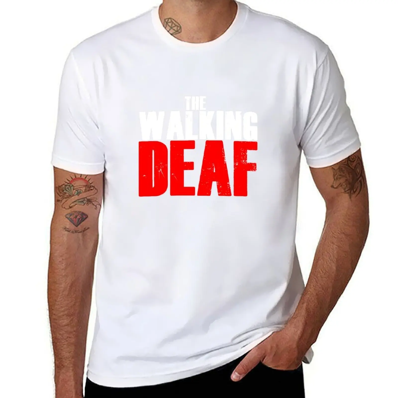 The Walking Deaf - Funny Talking Deaf Sign Words T-Shirt funny t shirts cotton t shirt custom print T-Shirt
The Walking Deaf - Funny Talking Deaf Sign Words T-Shirt funny t shirts cotton t shirt custom print T-Shirt