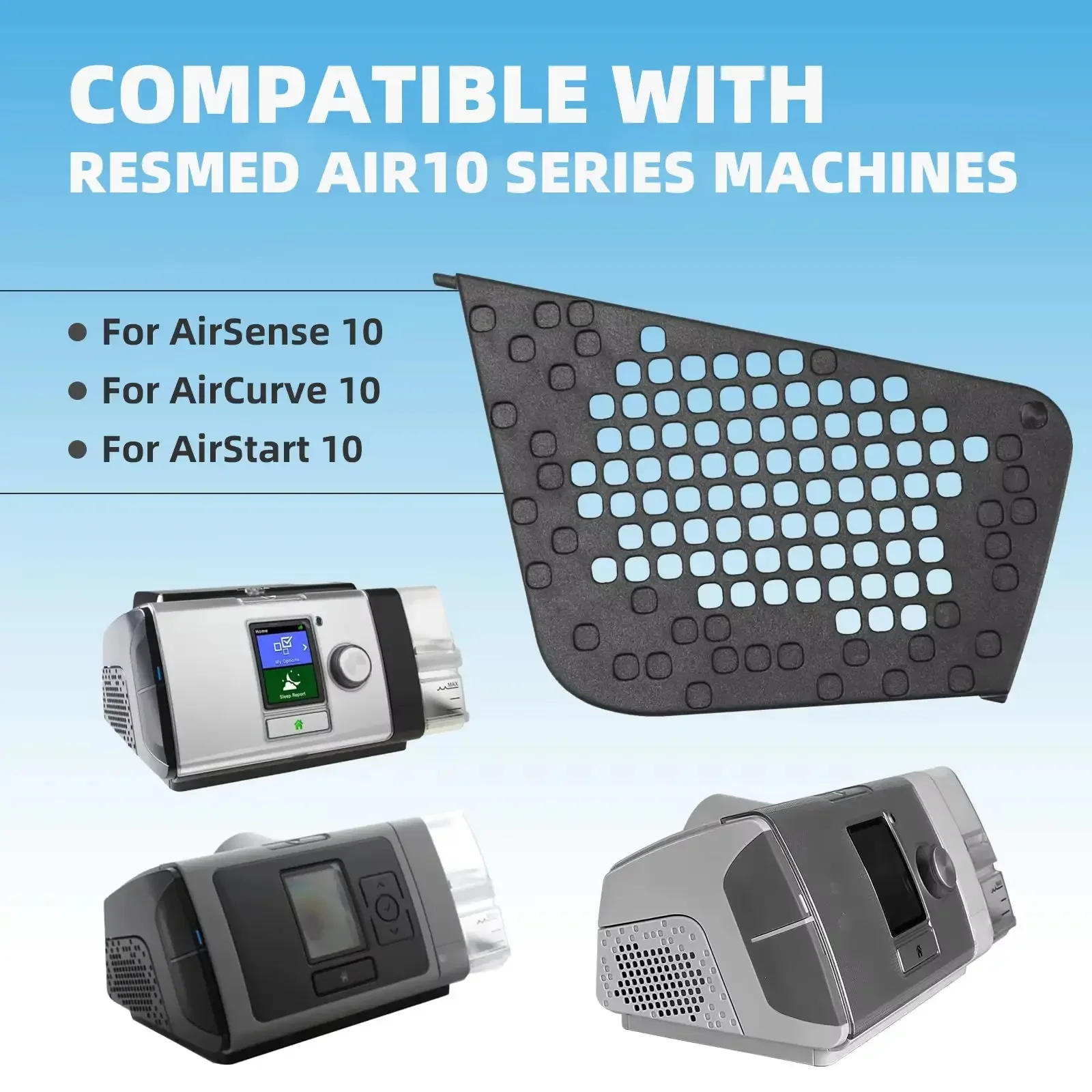Filter Cover Compatible with Resmed AirSense/AirStart/AirCurve 10 Series Auto Set Machines
Filter Cover Compatible with Resmed AirSense/AirStart/AirCurve 10 Series Auto Set Machines