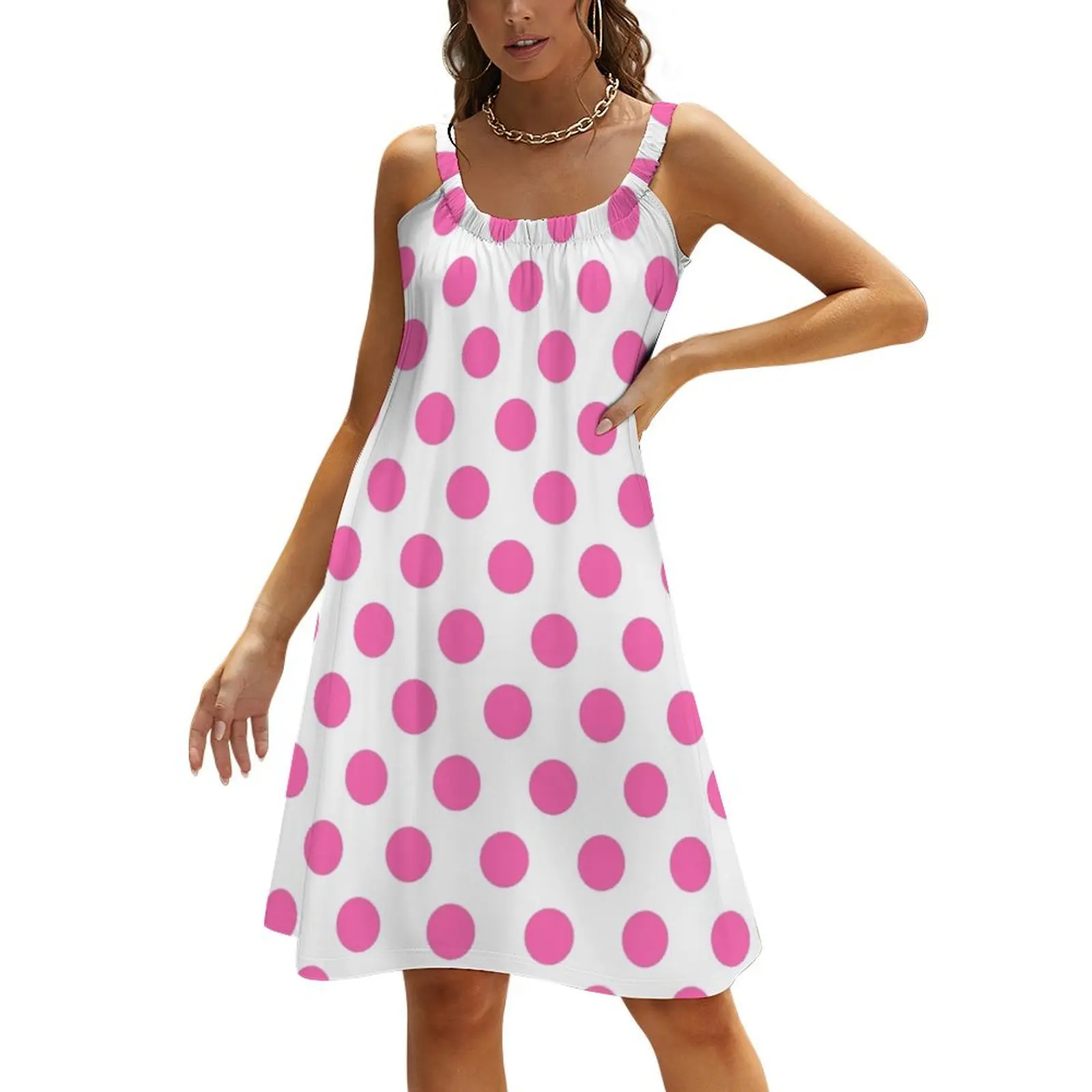 Big Pink Polka Dots Beach Sling Skirt Long dress summer woman dress 2024 Casual dresses
Big Pink Polka Dots Beach Sling Skirt Long dress summer woman dress 2024 Casual dresses
