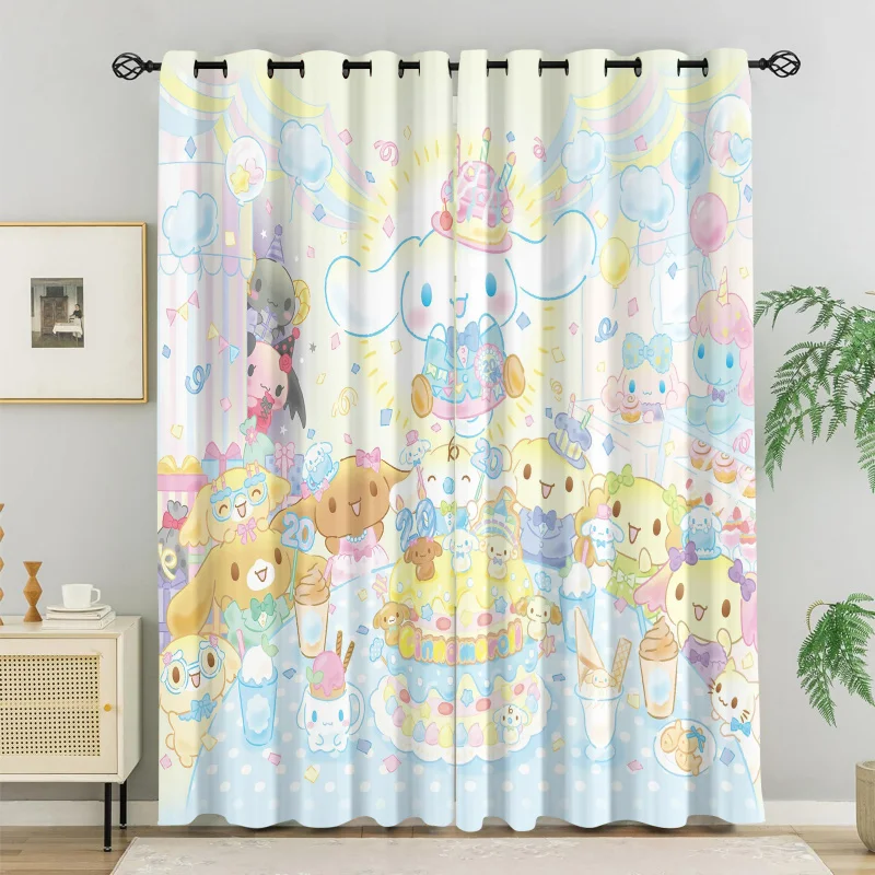 Cinnamoroll Birthday Party Blackout Curtains 85% Light Blocking Noise Reducing Cartoon Grommet Window Drapes For Girls Bedroom
Cinnamoroll Birthday Party Blackout Curtains 85% Light Blocking Noise Reducing Cartoon Grommet Window Drapes For Girls Bedroom