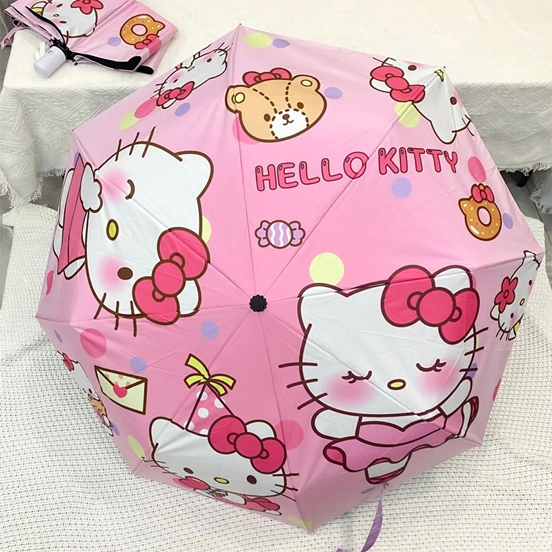 Lovely Hello Kitty Umbrella Girl Heart Sanrio Kawaii Anime Automatic Sunshade Vinyl Sunblock Umbrella Cartoon Cute Gift for Kids
Lovely Hello Kitty Umbrella Girl Heart Sanrio Kawaii Anime Automatic Sunshade Vinyl Sunblock Umbrella Cartoon Cute Gift for Kids