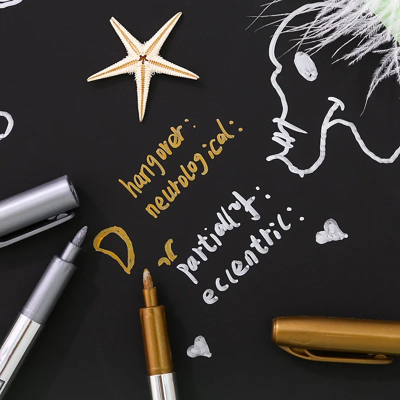 Marker Metal Paint Color Gold Silver Sign In Marker Hand-painted DIY High Gloss Painting Pen
Marker Metal Paint Color Gold Silver Sign In Marker Hand-painted DIY High Gloss Painting Pen