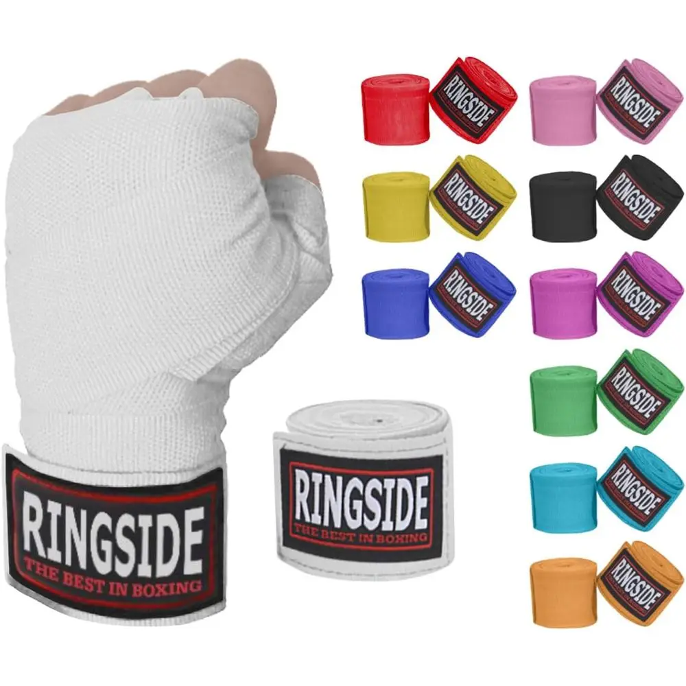 Ringside Mexican Style Boxing Hand Wraps (Pairs) - 180" Semi-Elastic Cotton Blend Wrist Support with Thumb Loop or MMA, Muay Tha
Ringside Mexican Style Boxing Hand Wraps (Pairs) - 180" Semi-Elastic Cotton Blend Wrist Support with Thumb Loop or MMA, Muay Tha