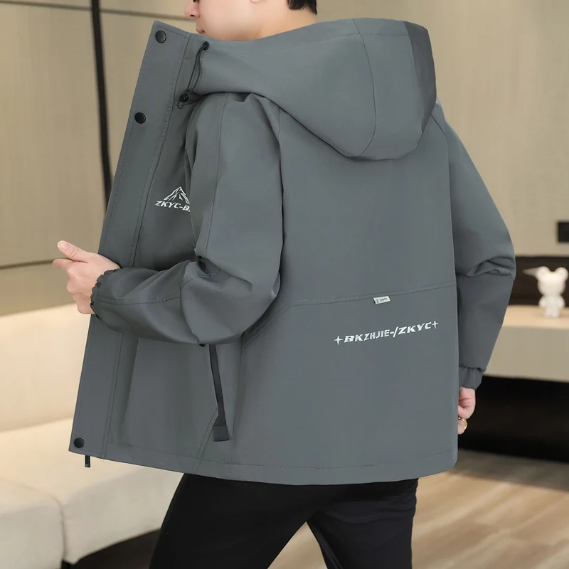 Casual Loose Men's Workwear Jaet Spring Outdoor Hooded Coat Teenage American Sle Windbreaker Stand Fit Polyester Fiber
Casual Loose Men's Workwear Jaet Spring Outdoor Hooded Coat Teenage American Sle Windbreaker Stand Fit Polyester Fiber