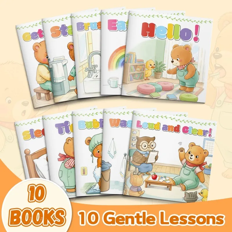 A set of early education books, English books, cartoon picture books, habits cultivation books, teaching healthy habits
A set of early education books, English books, cartoon picture books, habits cultivation books, teaching healthy habits