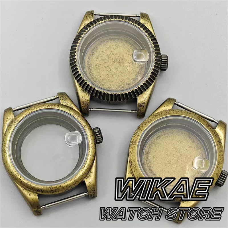 39mm Bronze Sapphire Glass Diver Brushed Pilot Watch Case Fit NH34 NH35 36 38 39 70 72 Mingzhu 2813 PT5000 Movement Screw Crown
39mm Bronze Sapphire Glass Diver Brushed Pilot Watch Case Fit NH34 NH35 36 38 39 70 72 Mingzhu 2813 PT5000 Movement Screw Crown