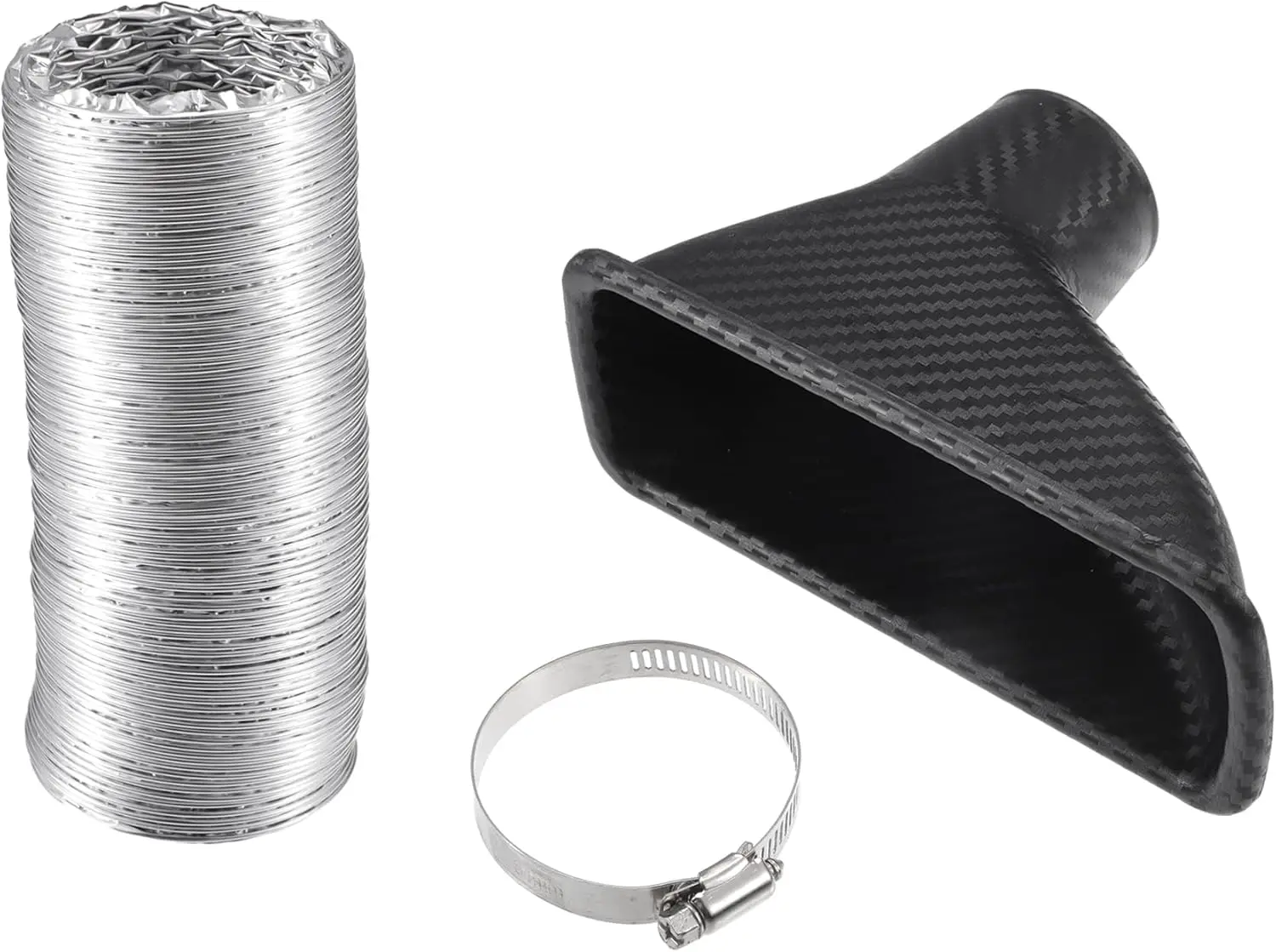Air Intake Duct, Front Brake Duct with Flexible Hose & Clamp, Aluminum Black, 1 Set
Air Intake Duct, Front Brake Duct with Flexible Hose & Clamp, Aluminum Black, 1 Set