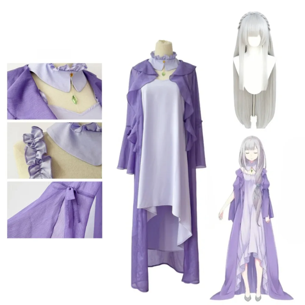 Re:Zero Starting Life in Another World Emilia Cosplay Costume Purple Pajama Dress Full Set with Accessories Halloween Comic Con
Re:Zero Starting Life in Another World Emilia Cosplay Costume Purple Pajama Dress Full Set with Accessories Halloween Comic Con