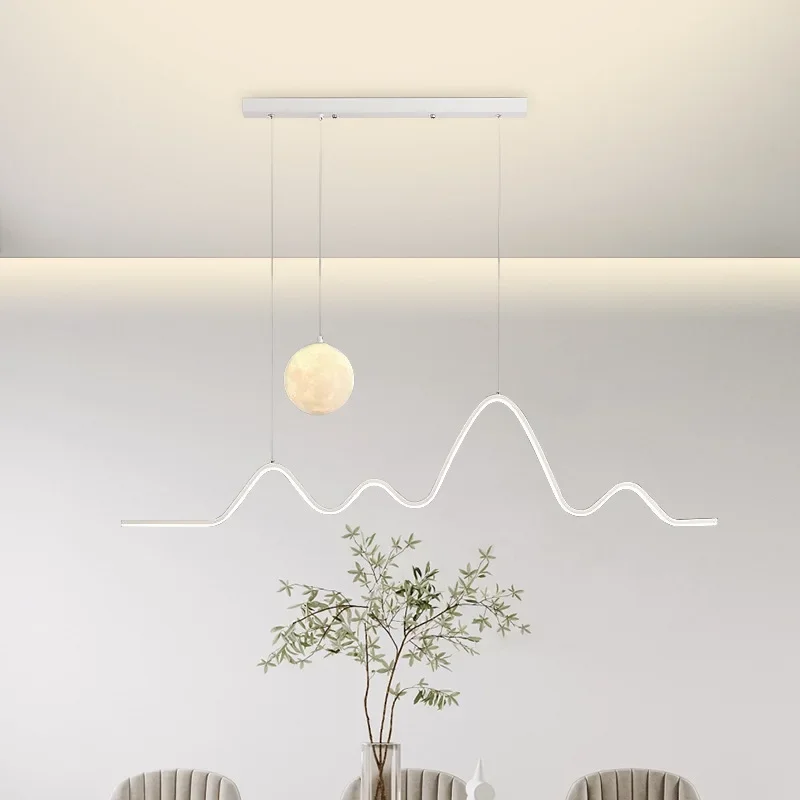 Dining Room Chandelier Light Luxury Dining Room Dining Table Bar Lamp Atmosphere Modern Minimalist Moon Light Minimalist Lamp
Dining Room Chandelier Light Luxury Dining Room Dining Table Bar Lamp Atmosphere Modern Minimalist Moon Light Minimalist Lamp