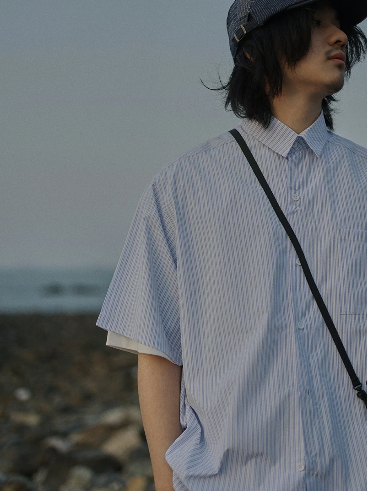 Summer Casual Striped Short Sleeve Shirt Cityboy Style for Young Men Loose Fit Classic Collar Versatile Fashionable Japanese ...
Summer Casual Striped Short Sleeve Shirt Cityboy Style for Young Men Loose Fit Classic Collar Versatile Fashionable Japanese ...