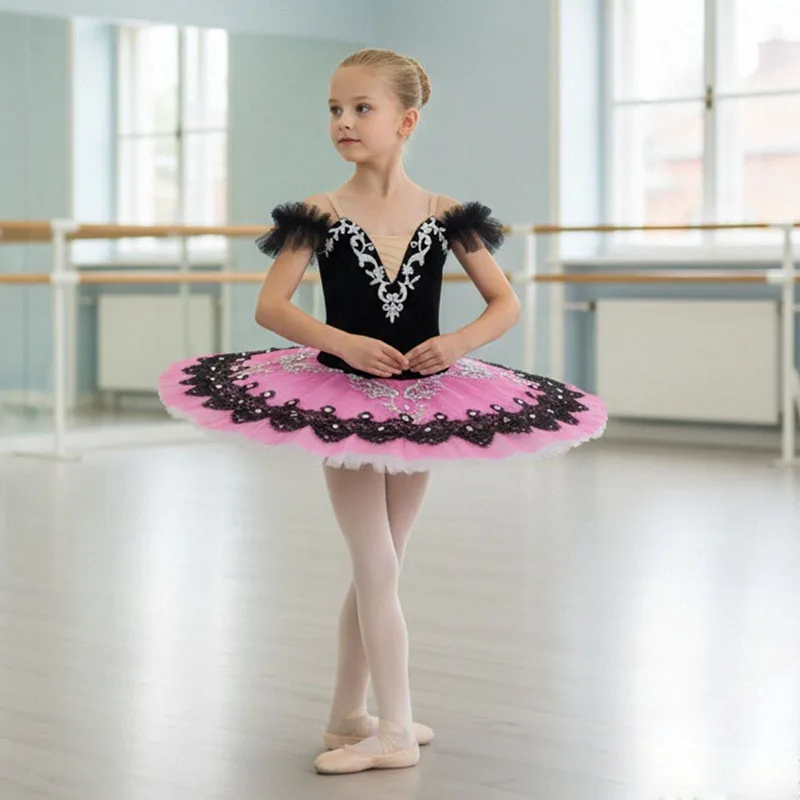 Kids Ballerina Performance Party Costume Platter Pancake Professional Pink & Black La Esmeralda Ballet Tutu Dress for Girls
Kids Ballerina Performance Party Costume Platter Pancake Professional Pink & Black La Esmeralda Ballet Tutu Dress for Girls