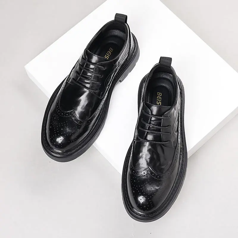 Genuine leather cowhide men's block carved new leather shoes casual business versatile fashion wedding groom leather
Genuine leather cowhide men's block carved new leather shoes casual business versatile fashion wedding groom leather