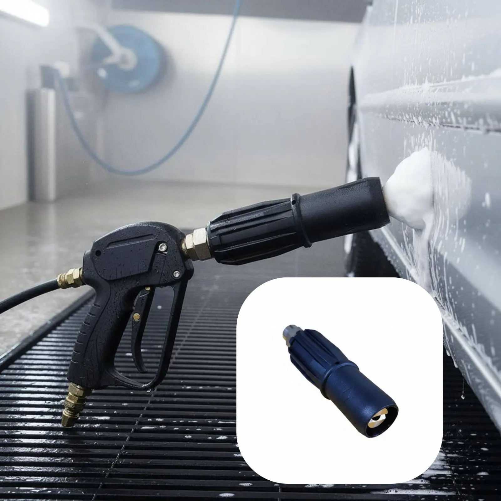 Car Wash Foam Nozzle Sturdy Metal Connector Foam Cannon Nozzle Soap Cannon Stainless Steel Cleaning Tool Easy to Clean
Car Wash Foam Nozzle Sturdy Metal Connector Foam Cannon Nozzle Soap Cannon Stainless Steel Cleaning Tool Easy to Clean