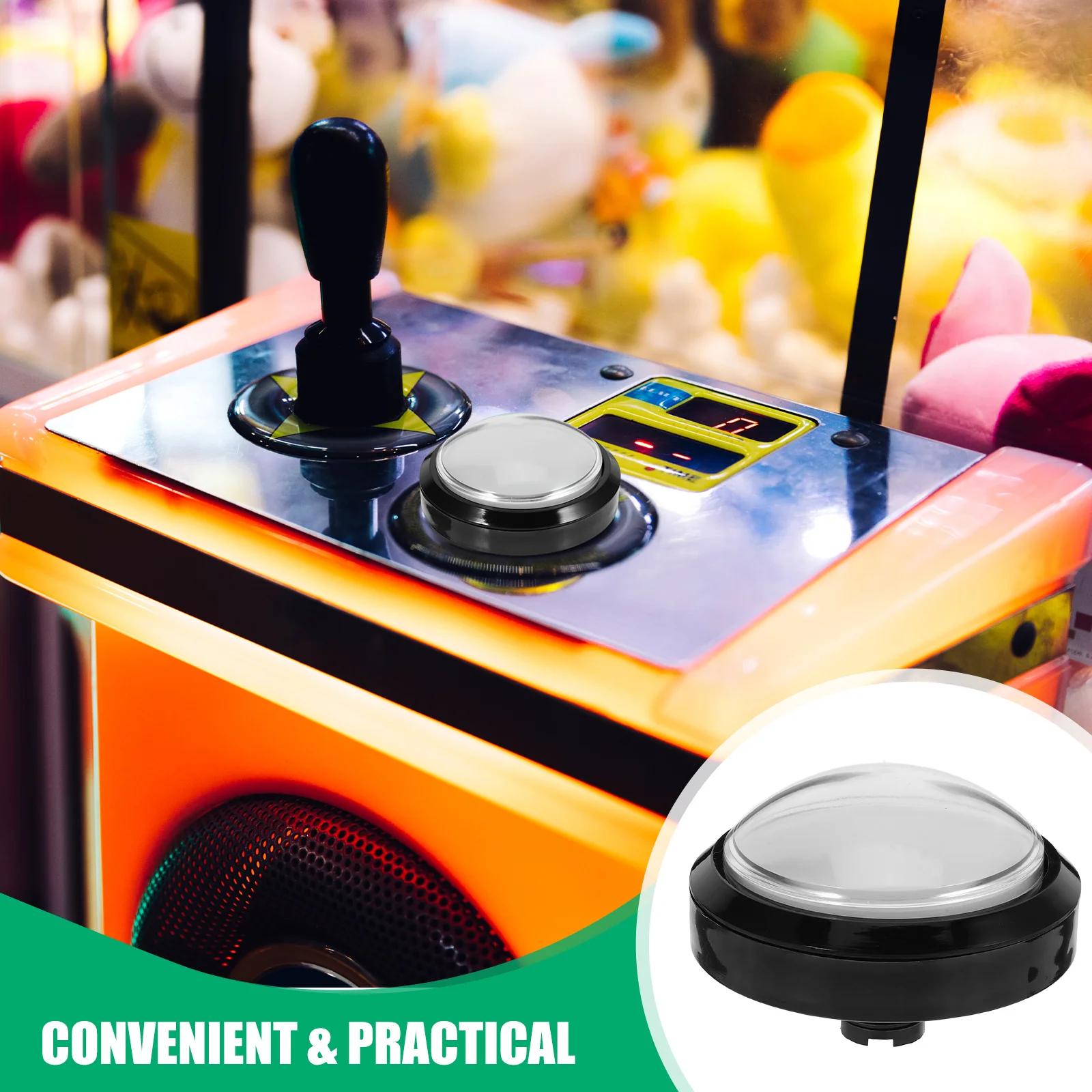 Game Button Prop Durable ABS Metal Push Button Replacement for Party Competition Game Machine Supplies Plastic Buttons
Game Button Prop Durable ABS Metal Push Button Replacement for Party Competition Game Machine Supplies Plastic Buttons