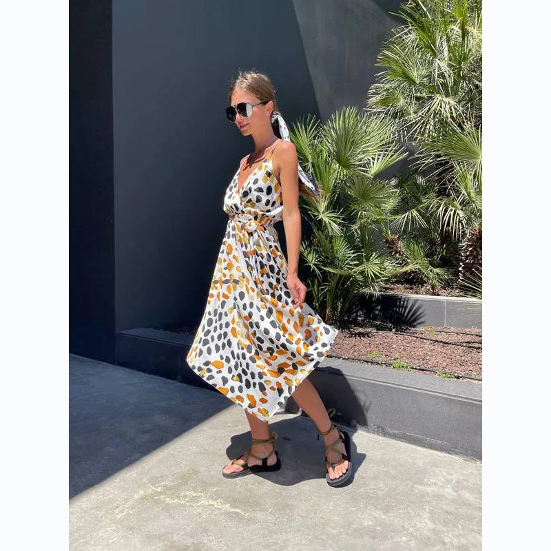25 Year Ins Sweet Style Spring/Summer Printed Camisole Irregular Dress 8552
25 Year Ins Sweet Style Spring/Summer Printed Camisole Irregular Dress 8552
