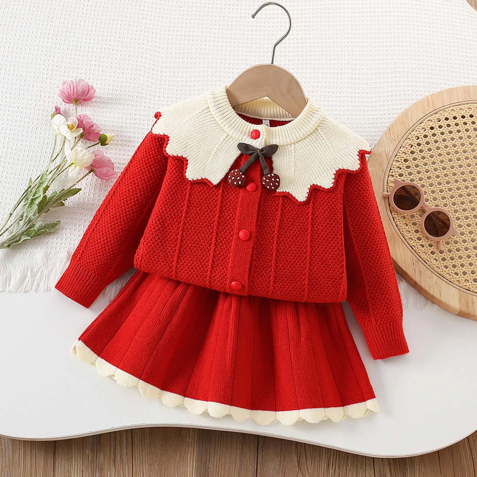 Teens Two Piece Girls Comfortable And Warm Sweater Set Girls Fashionable And Sweet Knitted Cardigan Half Skirt Outfit Kid Girl
Teens Two Piece Girls Comfortable And Warm Sweater Set Girls Fashionable And Sweet Knitted Cardigan Half Skirt Outfit Kid Girl