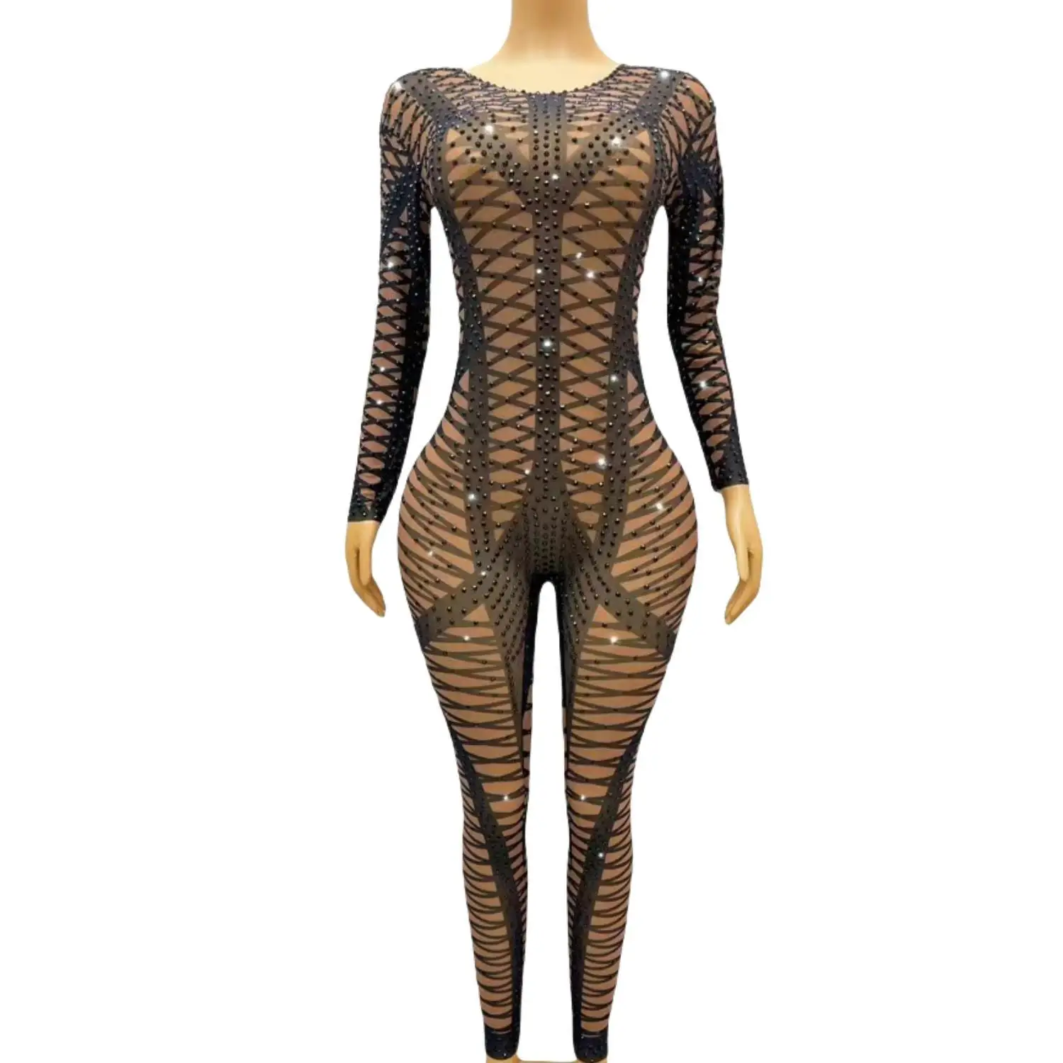 Designer Black Plaid Sequin Long Sleeve Bodysuit Dancer Leotard Stage Performance Rompers Women Night Club Rhinestone Jumpsuits
Designer Black Plaid Sequin Long Sleeve Bodysuit Dancer Leotard Stage Performance Rompers Women Night Club Rhinestone Jumpsuits