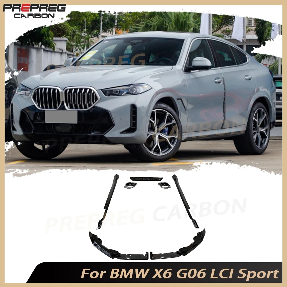 for BMW X6 G06 LCI Sport 2023+ Front Lip Diffuser Side Skirt Rear Bumper Diffuser Exhaust Tips Body Kits ABS Auto Parts
for BMW X6 G06 LCI Sport 2023+ Front Lip Diffuser Side Skirt Rear Bumper Diffuser Exhaust Tips Body Kits ABS Auto Parts
