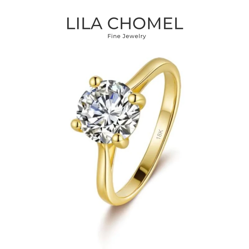 Engagement 18K Gold Women Wedding Band Four Claw Inlay 2/3CT Moissanite Diamond Girl Valentine's Day Fine Jewelry Birthday Gift
Engagement 18K Gold Women Wedding Band Four Claw Inlay 2/3CT Moissanite Diamond Girl Valentine's Day Fine Jewelry Birthday Gift
