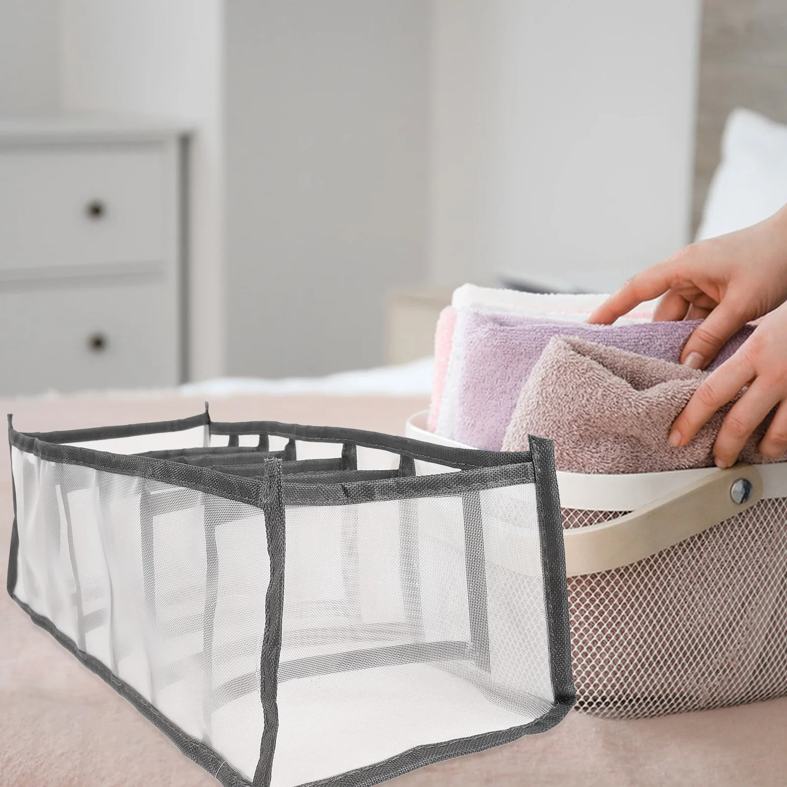 2Pcs Underwear Organizer Sock Storage Box Foldable Fabric Drawer Divider Wardrobe Organizers for Clothes Household Storage Case
2Pcs Underwear Organizer Sock Storage Box Foldable Fabric Drawer Divider Wardrobe Organizers for Clothes Household Storage Case