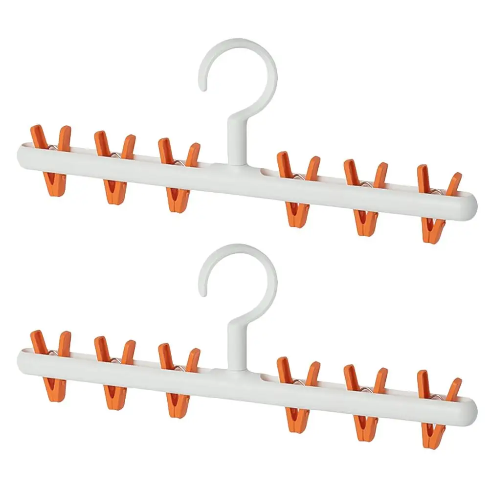 2 Pcs Clotheshorse Drying Rack Clips Clamp Holder Hangers Valet PP Material 6 Clips 360 Degree Rotation High Capacity Storage
2 Pcs Clotheshorse Drying Rack Clips Clamp Holder Hangers Valet PP Material 6 Clips 360 Degree Rotation High Capacity Storage