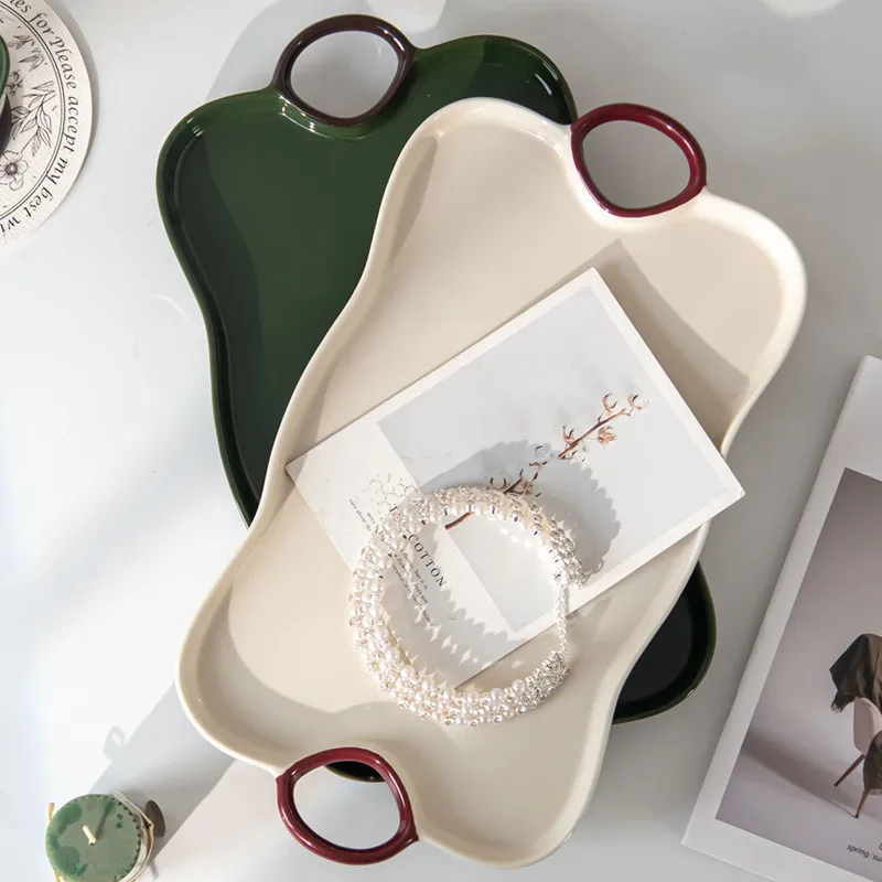 Vintage Ceramic Tea Tray Rectangular Multi-Use Organizer For Tea Set Jewelry Fruits & Snacks Home & Cafe Serving Platter
Vintage Ceramic Tea Tray Rectangular Multi-Use Organizer For Tea Set Jewelry Fruits & Snacks Home & Cafe Serving Platter