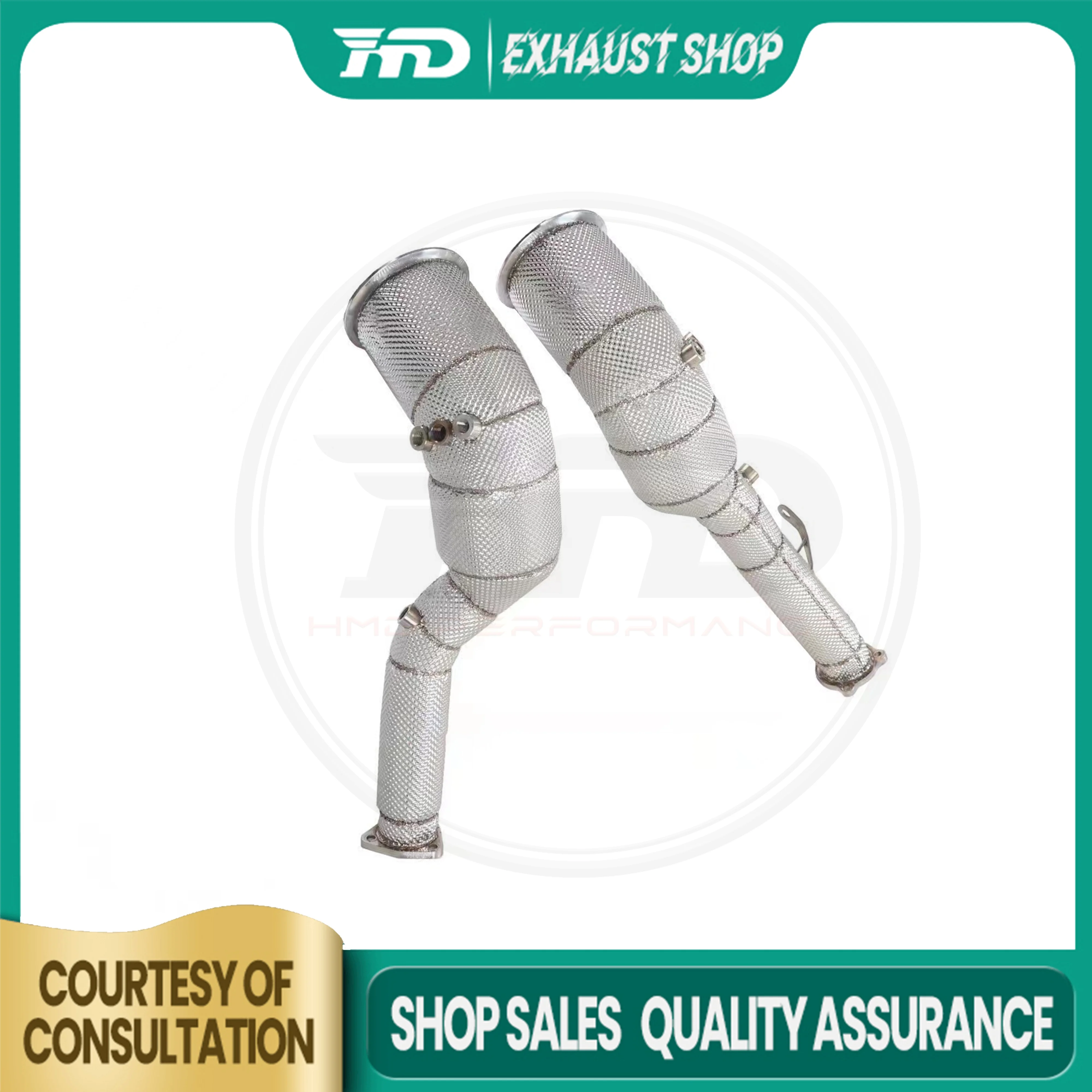 High Quality Downpipe For AUDI S6 S7 C8 2.9T Stainless Steel Exhaust System Heat Shield High Flow Performance HMD
High Quality Downpipe For AUDI S6 S7 C8 2.9T Stainless Steel Exhaust System Heat Shield High Flow Performance HMD