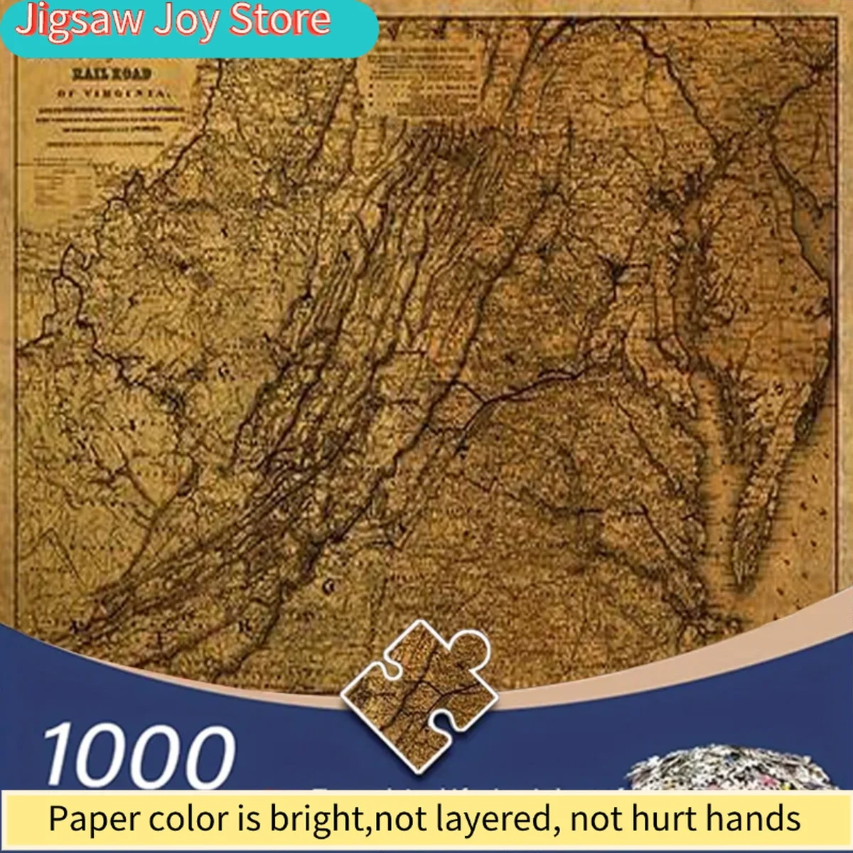A 1000pcs Jigsaw Puzzle for Adults Featuring a Vintage-Style Map with Faded Colors, Intricate Geographical Details, Perfect fo
A 1000pcs Jigsaw Puzzle for Adults Featuring a Vintage-Style Map with Faded Colors, Intricate Geographical Details, Perfect fo