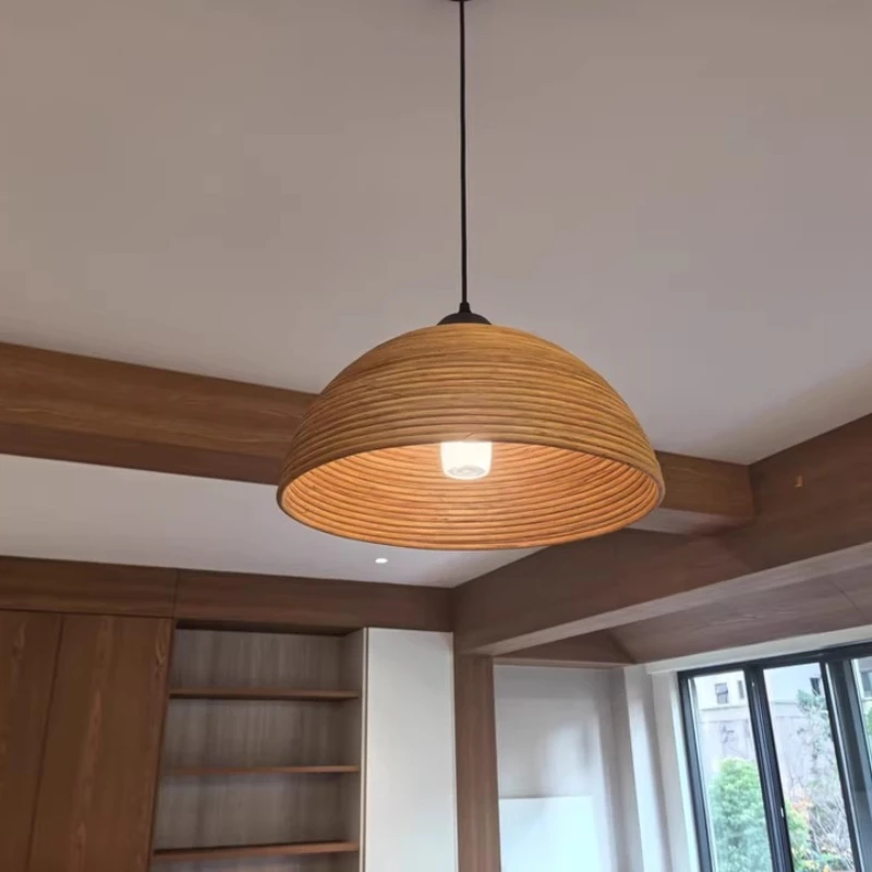 Vintage Rattan Semi-circular Pendant Light Bedroom Bedside Living Room Bar Counter Hotel Designer Homestay Lighting Decoration
Vintage Rattan Semi-circular Pendant Light Bedroom Bedside Living Room Bar Counter Hotel Designer Homestay Lighting Decoration