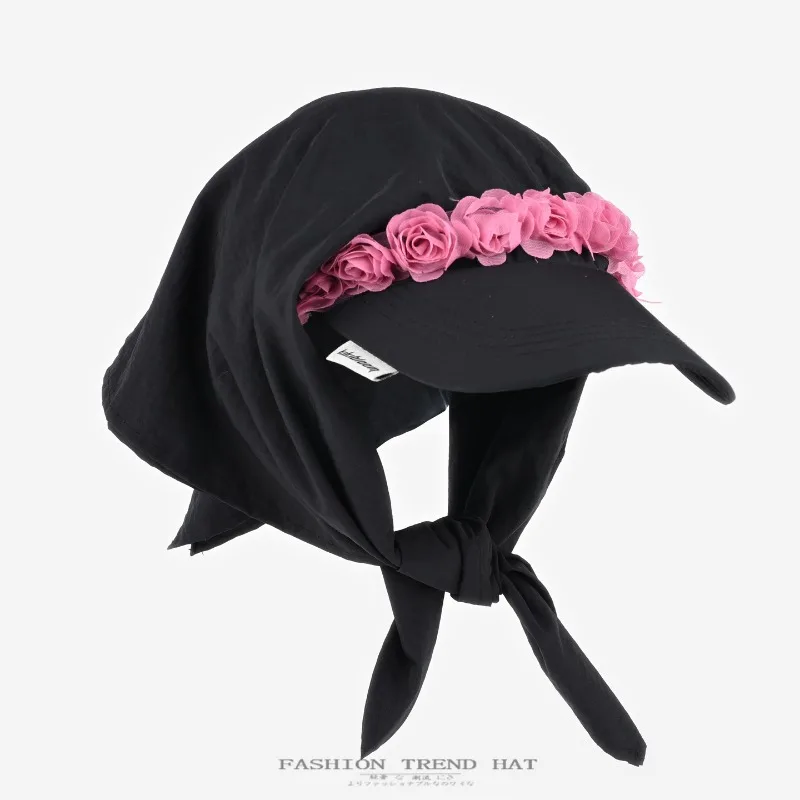 Korean Pink Flower Lace-up Triangle Headband Hat Women's Spring and Summer Vacation Shade Sweet Quick-drying Baseball Caps
Korean Pink Flower Lace-up Triangle Headband Hat Women's Spring and Summer Vacation Shade Sweet Quick-drying Baseball Caps
