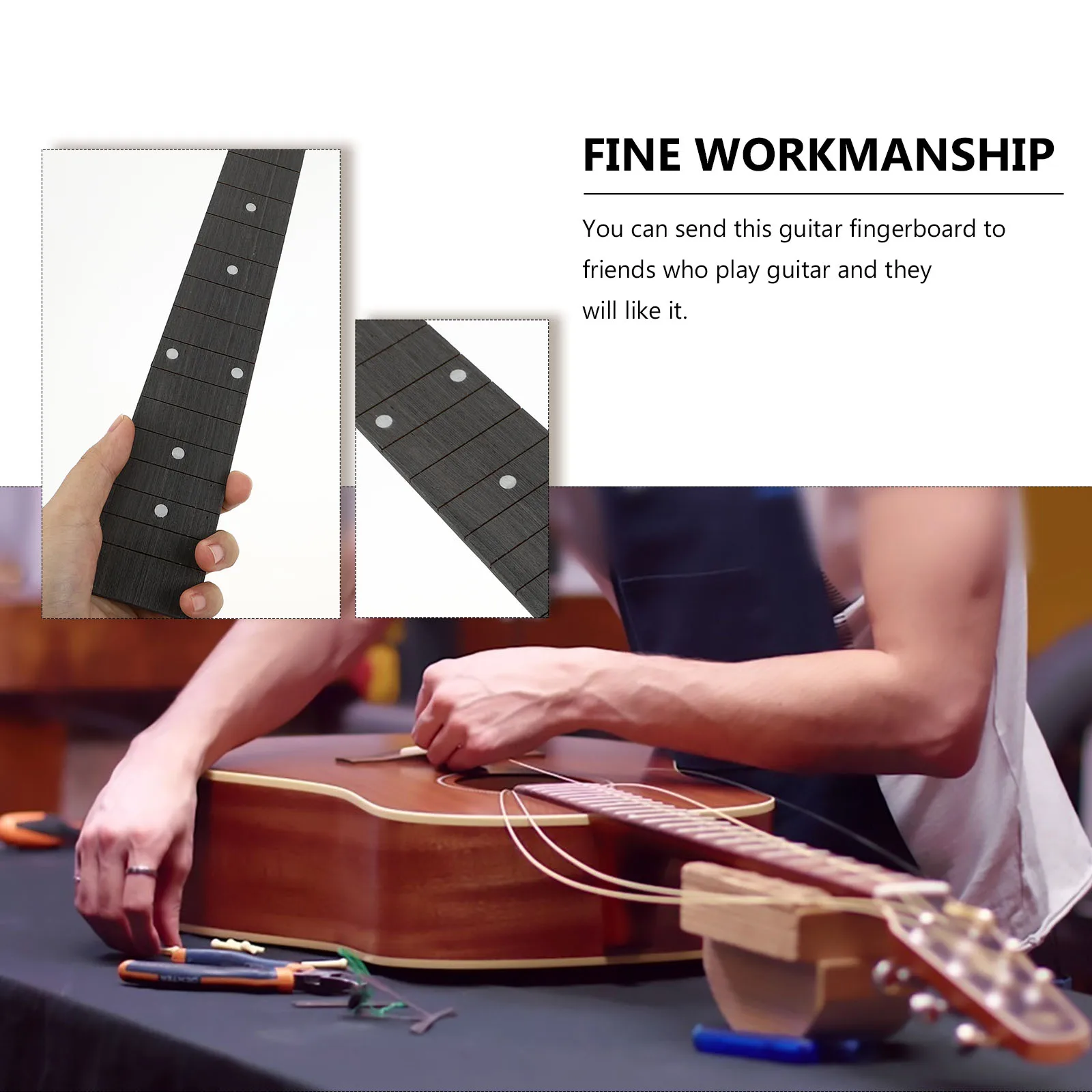 Folk Guitar Fingerboard Pretty Plate Portable Accessory Musical Instrument Durable
Folk Guitar Fingerboard Pretty Plate Portable Accessory Musical Instrument Durable